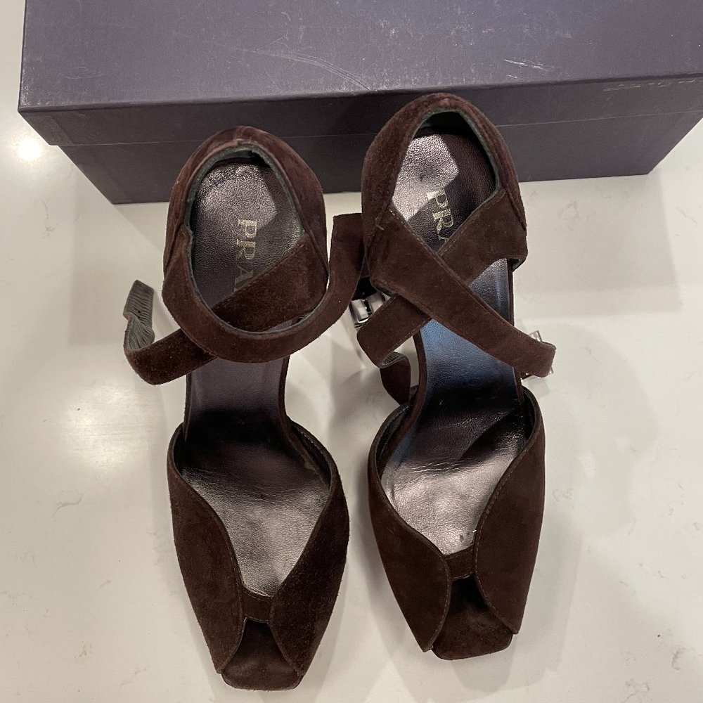 Rare Prada Calzature donna Camoscio Suede Heel